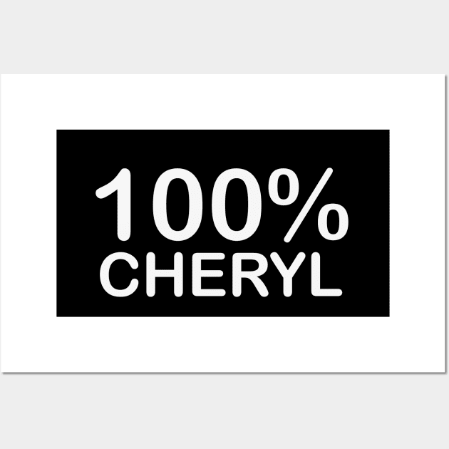 Cheryl name, funny gifts for people who have everything. Wall Art by BlackCricketdesign